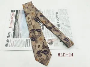 Cravatta da uomo in cotone con stampa floreale vintage casual 8cm retrò per tutti i giorni