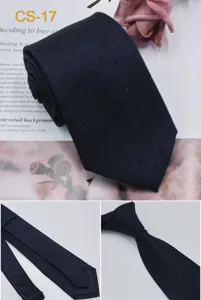 Cravatta da uomo in seta in stile business con trama jacquard elegante, 8 cm.
