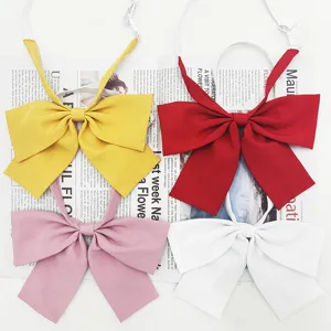 Nœud papillon plat mat grande boucle nœud style japonais JK uniforme cravate femme