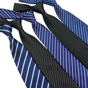 Men's Classic Business Necktie Set - Striped and Polka Dot Woven Jacquard Ties