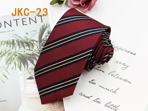 JK uniform tie 7cm striped jacquard necktie casual versatile business accessories