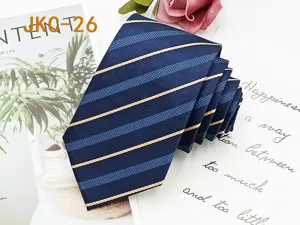 JK uniform necktie striped business casual tie jacquard striped fashion neck accessory