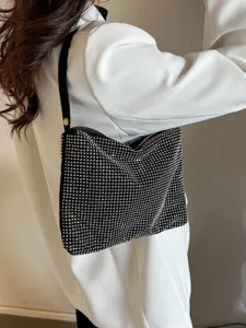 Mode Strass Eimertasche Für Damen Luxus PU Abendhandtasche Schimmernde Unterarm Schultertasche Elegante Party Tote Bag Geschenk