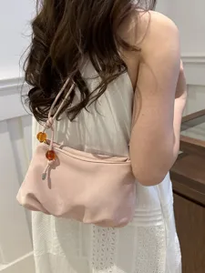 Chic bolso de hombro plisado para mujer diseño de nicho de moda bolso cruzado informal chic
