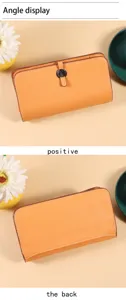 Práctico multifunción pasaporte tarjeta bolso bandolera teléfono cartera cuero elegante