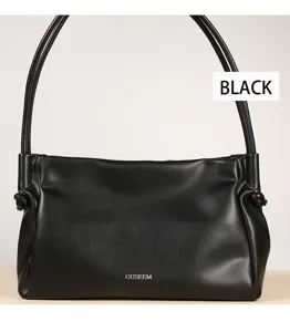 GUSEEM Modische Schwarze Umhängetasche Vielseitige Elegante Handtasche Achseltasche