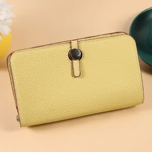 Bolso de Hombro Multifuncional 3 en 1 para Mujer de Cuero PU con Grano de Lichi Soporte para Pasaporte y Tarjetas Cartera de Mano