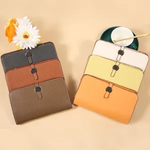 Portapasaporte multifuncional de cuero PU, bolso cruzado para teléfono y cartera.