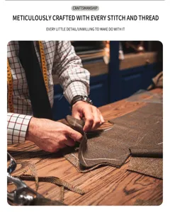 Craftsmanship detail view showcasing meticulous handmade quality and precision tailoring work.