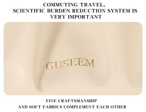 GUSEEM stilvolle beige plissierte Handtasche weiche Leder Umhängetasche für Damen Alltag