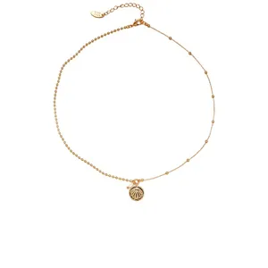 Collier Pendentif Coquillage en Perle d'Eau Douce pour Femme Cuivre Électroplaqué Strass Bijoux Cadeau Élégant