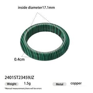 Elegant malachite ring for women minimalist green stone jewelry fashion accessory detail view