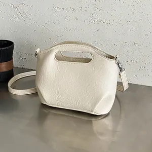 Sac à Main Femme Rétro en Similicuir PU Mode Urbain Simple Surpiqûre Sac à Bandoulière Sacoche Carrée Polyvalent