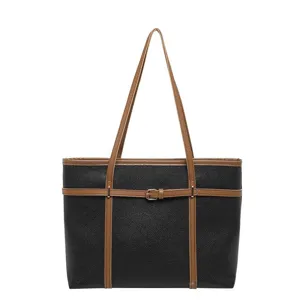 Korean style large capacity tote bag casual vintage fashion commuter handbag shoulder bag