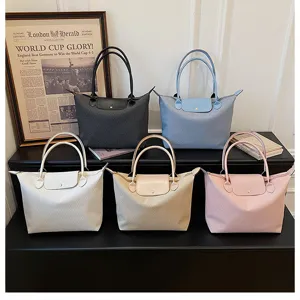 Women fashion large capacity tote bag commuter shoulder bag casual handbag multi color
