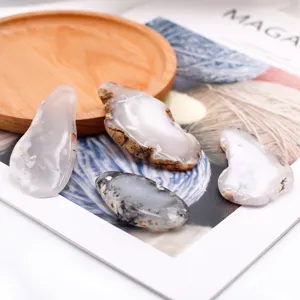Colgantes de piedra de ágata cruda natural collar cristal irregular rodaja joyas