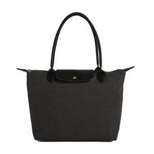 Classic large capacity women tote handbag, stylish casual shoulder bag for daily commuting and travel.
