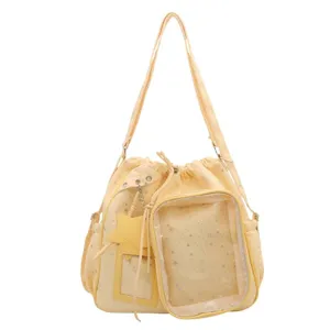 Grazioso zaino Ita stella multifunzione coulisse borsa bambola tracolla borsa shopper.