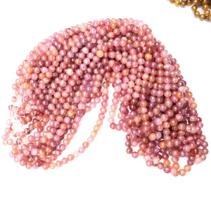 Fili di perline di vetro colorate accessori per gioielli fai da te perle sfuse craft.