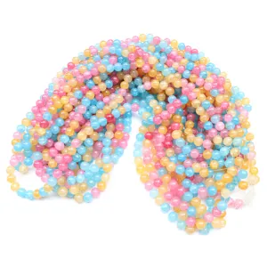 Perline di vetro screpolato colorate sciolte per braccialetto fai da te collana accessori gioielli