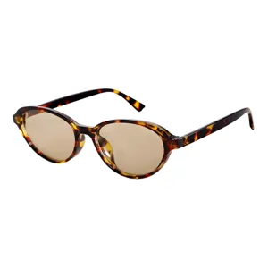 Occhiali da sole vintage tartaruga piccola, occhiali ovali retro unisex per uso quotidiano.