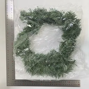 Ghirlanda di pino di Natale artificiale ghirlanda vuota fai-da-te decorazione porta