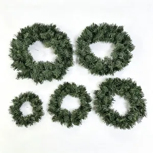 Ghirlanda di pino natalizio artificiale fai da te anello rattan decoro porta set