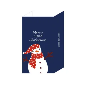 Bolsa de regalo de Navidad de papel con diseño de muñeco de nieve para fiestas.