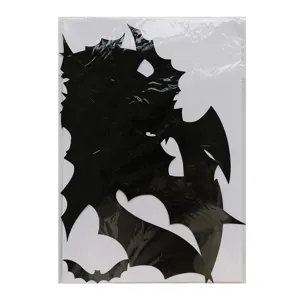 Halloween 3D mavra aftokolitika toixou nychteridas, PVC diakosmisi gia parti xallouin.
