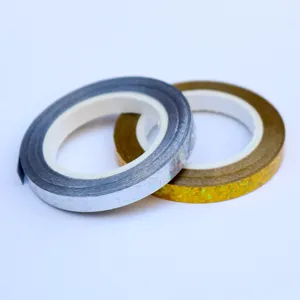Holographic ribbon detail, shiny metallic finish, perfect for party decorations and balloon tying.
