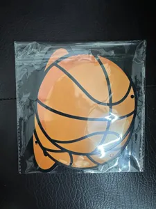 Basketball theme birthday party banner card detail shot, paper hanging decoration prop.