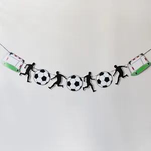 Soccer Theme Party Banner Football Birthday Party Hanging Garland Decoration Supplies