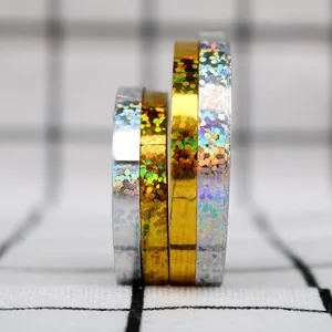 Holographic balloon ribbons for party decoration, wedding and birthday event styling rolls.