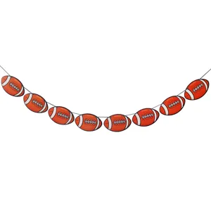 American football themed party decoration banner garland, perfect for sports birthday events.