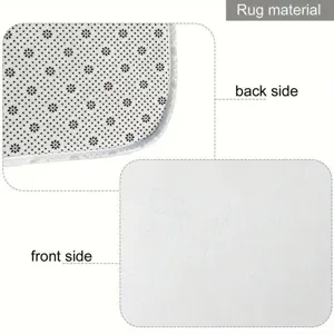 Teppich Material Details Vorder und Ruckseite rutschfeste Unterlage weiche Oberflaeche