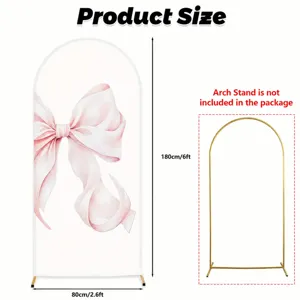 Housse de Fond en Arche Florale Polyester Élastique Housse de Support en Arche Décoration de Fête d'Anniversaire Mariage