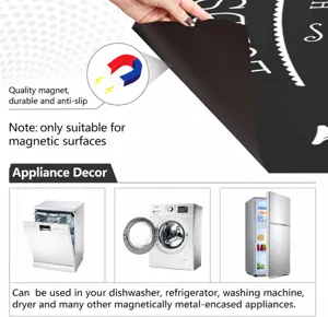PVC magnetic sticker for refrigerator, dishwasher, and washing machine with digital print.