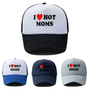 Gorra Trucker de Poliéster con Estampado de Letras Malla Transpirable Gorra de Béisbol Visera Curva Protección Solar Casual Al Aire Libre para Hombres Mujeres