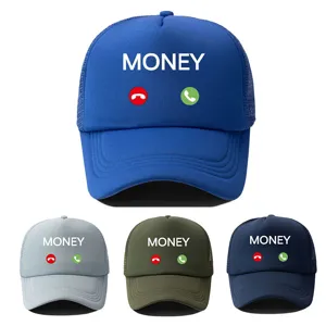 MONEY Buchstaben Drucken Sommer Mesh Trucker Hat Atmungsaktiv Baseballkappe Outdoor Sonnenschutz Ente Zunge Hut Für Damen Herren
