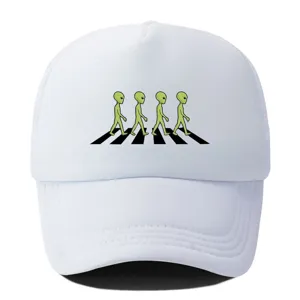 Zomer cross-border hete alien print spons zachte top ademende honkbalpet net hoed