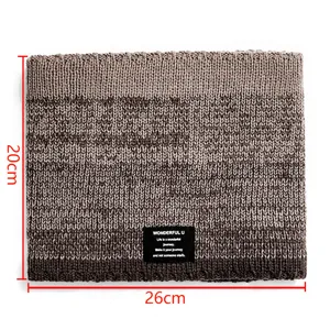 Winter warmer Strickschal Halstum fuer Damen und Herren, dicker gefuetterter Winterschal loop.