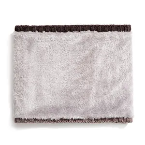 Winter gefütterter warmer Strick Halswärmer Schlauchschal für Damen und Herren neu.
