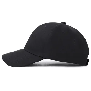 Casquette de baseball noire unie classique pour hommes et femmes, chapeau de soleil décontracté.