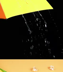 Automatischer Regenschirm Regenbogen Faltbarer Sonnenschirm wasserdicht Detailansicht.