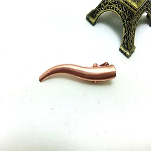 Pince à cheveux en métal or rose en forme de S corne bec de canard accessoire de coiffure DIY