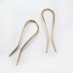 Goldene Metall U-förmige Haarnadel Accessoires DIY handgefertigte Haarstyling Werkzeuge.