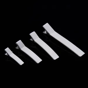 Metal Alligator Hair Clips Base Double Prong Duckbill Hairpins Electroplated Iron Crocodile Clips For DIY Hair Accessories Making