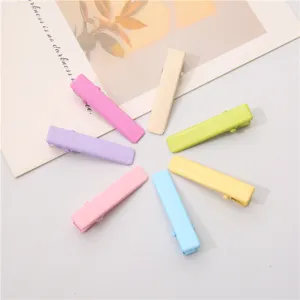 Pinzas de pelo pico pato metal colorido niños, pasadores flequillo estilo minimalista accesorios.