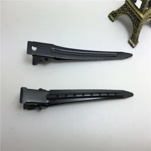 6cm Black Metal Duckbill Hair Clips DIY Alligator Clips Hair Accessories Set for Styling