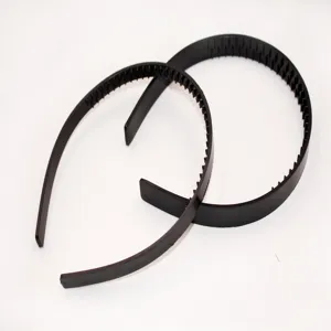 Black plastic teeth hairband, anti-slip hair hoop for daily styling and DIY hair accessories.